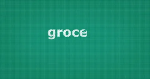 Drawing a word GROCERY LIST Stock Footage 61139972