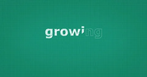 Drawing a word GROWING UP Stock Footage 61064047