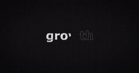 Drawing a word GROWTH Stock Footage 60667128