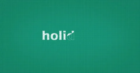 Drawing a word HOLIDAYS Video stock 60903420