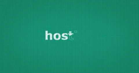 Drawing a word HOSTING Stock Footage 60903983