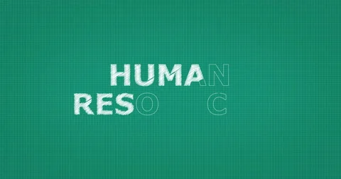 Drawing a word HUMAN RESOURCES Video stock 60904366
