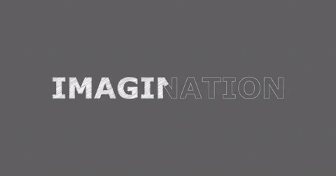 Drawing a word IMAGINATION Video stock 60604409