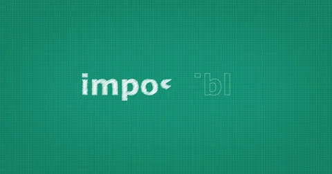 Drawing a word IMPOSSIBLE Stock Footage 61064113