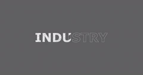 Drawing a word INDUSTRY Stock Footage 60604493