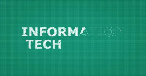Drawing a word INFORMATION TECHNOLOGY Stock Footage 60904522