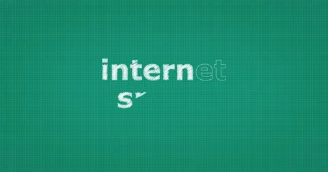 Drawing a word INTERNET SPEED Stock Footage 61119645