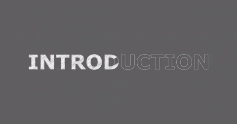 Drawing a word INTRODUCTION Stock Footage 60604547