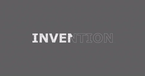 Drawing a word INVENTION Video stock 60604576