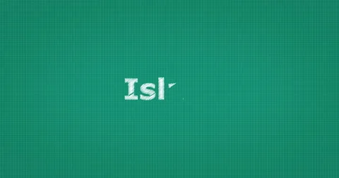 Drawing a word ISLAM Stock-Footage 61119666