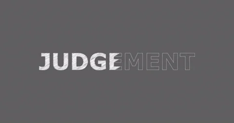 Drawing a word JUDGEMENT Stock Footage 60604628