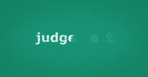 Drawing a word JUDGEMENT Stock Footage 61119671
