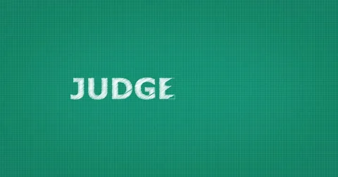Drawing a word JUDGEMENT Stock Footage 61119680