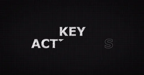 Drawing a word KEY ACTIVITIES Stock Footage 60640774