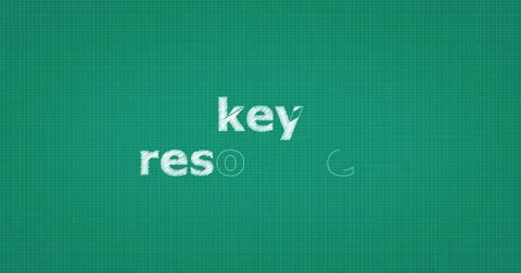 Drawing a word KEY RESOURCES Video stock 60904680