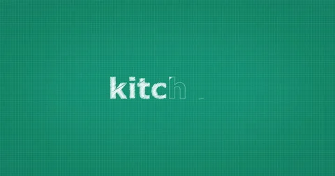 Drawing a word KITCHEN Stock Footage 61140021