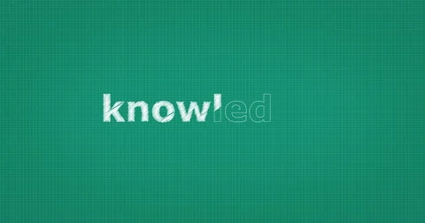 Drawing a word KNOWLEDGE Stock Footage 61119707