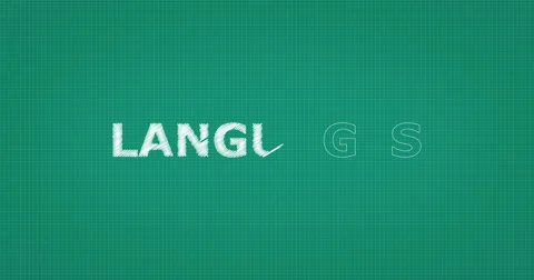 Drawing a word LANGUAGES Stock Footage 61119745