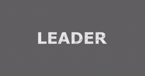 Drawing a word LEADER Stock Footage 60491523