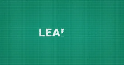 Drawing a word LEADER Stock Footage 61119769