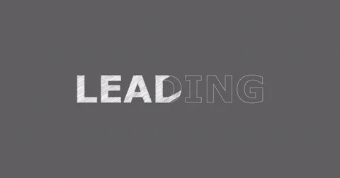 Drawing a word LEADING Stock Footage 60604652