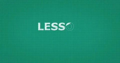 Drawing a word LESSON #1 Video stock 61114380