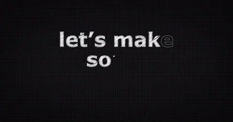 Drawing a word LETS MAKE SOME MONEY Video stock 60697414