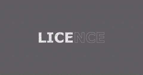Drawing a word LICENCE Stock Footage 60604700