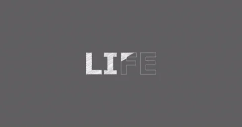 Drawing a word LIFE 스톡 동영상 60604714