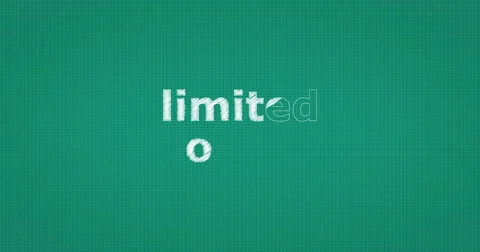 Drawing a word LIMITED OFFER Video stock 60904932
