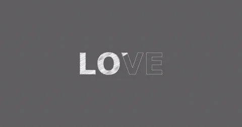 Drawing a word LOVE Stock-Footage 60604756