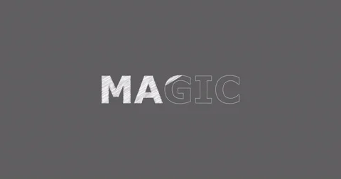 Drawing a word MAGIC Vídeo Stock 60604767