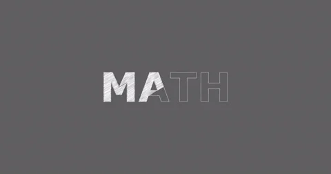 Drawing a word MATH Stock Footage 60596607