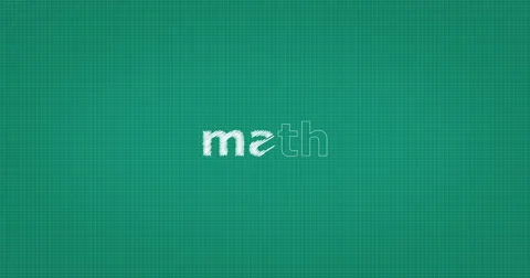 Drawing a word MATH Stock Footage 61120017
