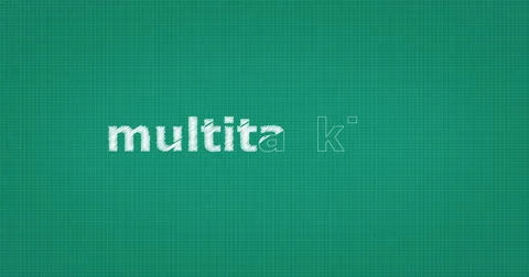 Drawing a word MULTITASKING Stock Footage 61140094