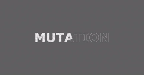 Drawing a word MUTATION Stock Footage 60596847