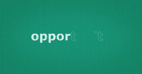 Drawing a word OPPORTUNITY Stock Footage 60906673