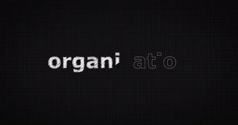 Drawing a word ORGANIZATION Stock Footage 60813722