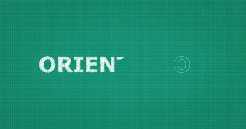 Drawing a word ORIENTATION Video stock 61120051