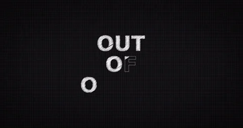 Drawing a word OUT OF ORDER Stock-Footage 60640922