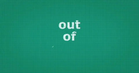 Drawing a word OUT OF ORDER Stock Footage 60931642