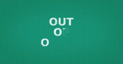 Drawing a word OUT OF ORDER Stock Footage 60931646