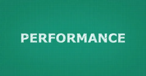 Drawing a word PERFORMANCE Video stock 61265342