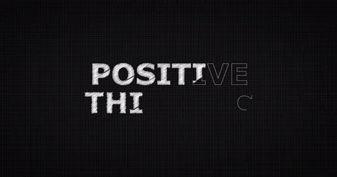 Drawing a word POSITIVE THINKING 스톡 동영상 60640930