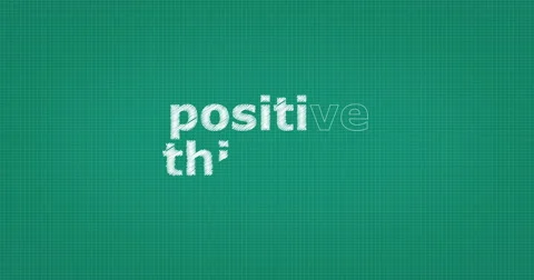 Drawing a word POSITIVE THINKING Stock-Footage 60931710
