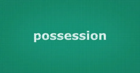 Drawing a word POSSESSION Stock Footage 61265353