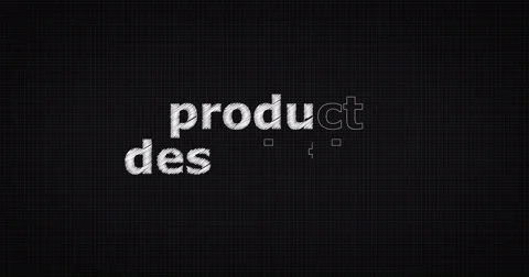 Drawing a word PRODUCT DESCRIPTION Stock Footage 60813725