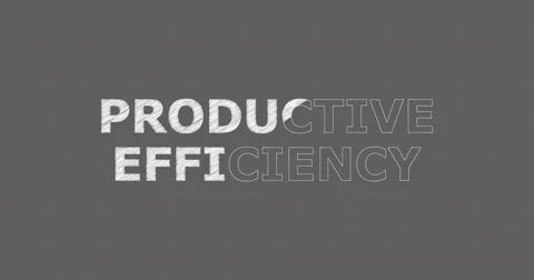 Drawing a word PRODUCTIVE EFFICIENCY 스톡 동영상 60597234
