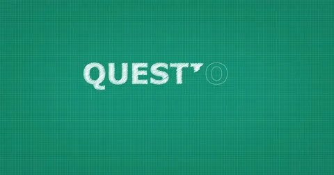 Drawing a word QUESTION #14 Stock Footage 61114483