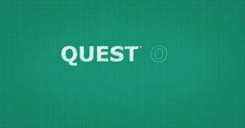Drawing a word QUESTION #6 Video stock 61114586
